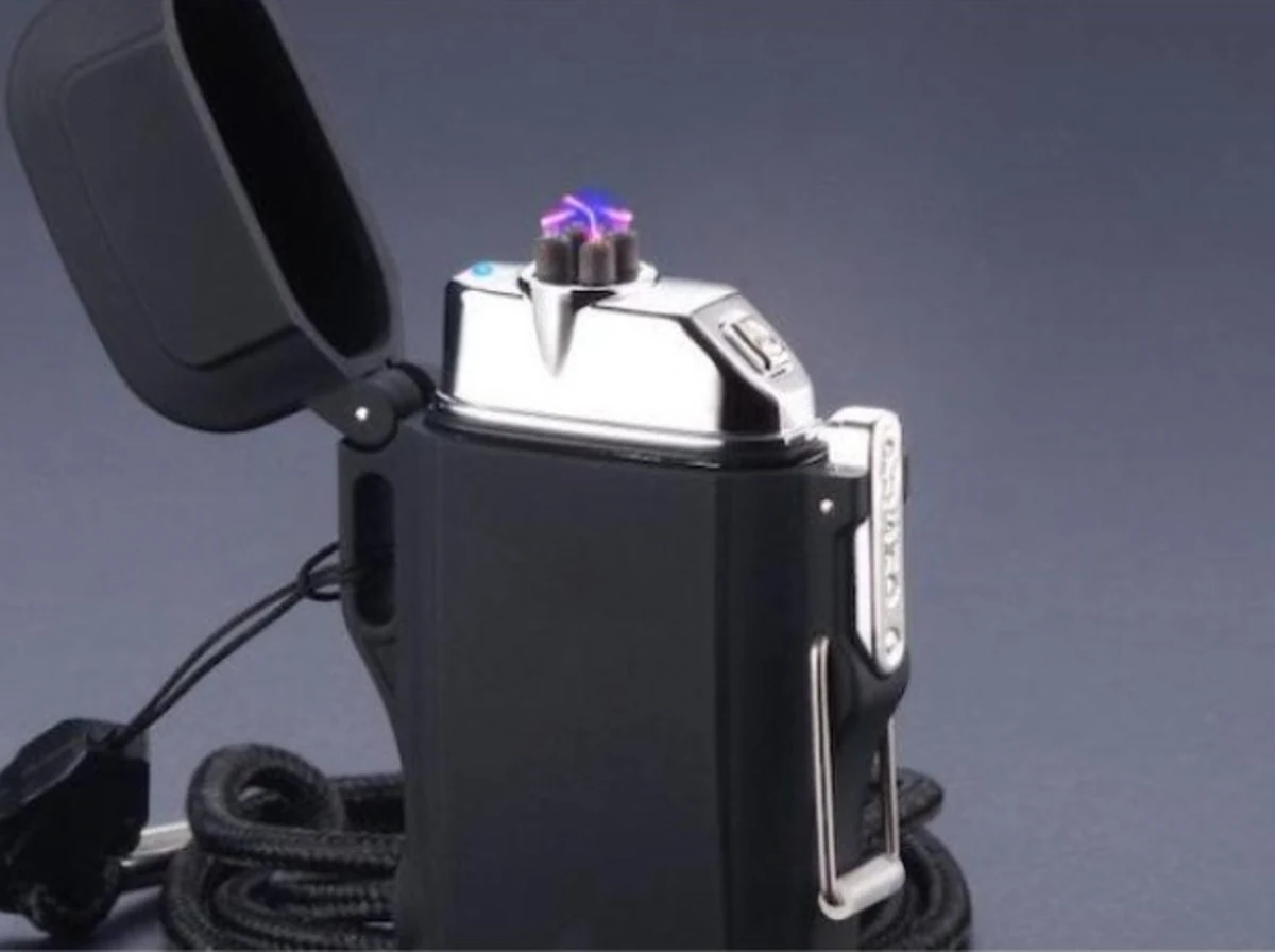 Black Electric Lighter™ Waterproof & Windproof Dual-Arc USB Plasma Lighter